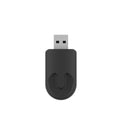 Black mini CarPlay USB interface adapter with wireless data transfer measuring 26×55×13mm