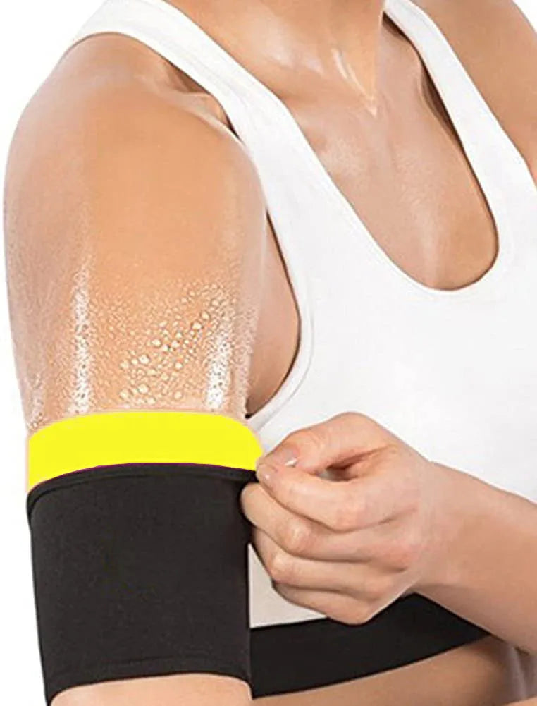 Elastic arm band sweatband in multiple colour options showing binding band construction for gym yoga fitness support