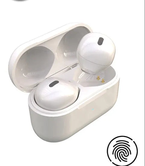 Invisible 9mm single ear wireless Bluetooth headset in skin tone colour with touch control