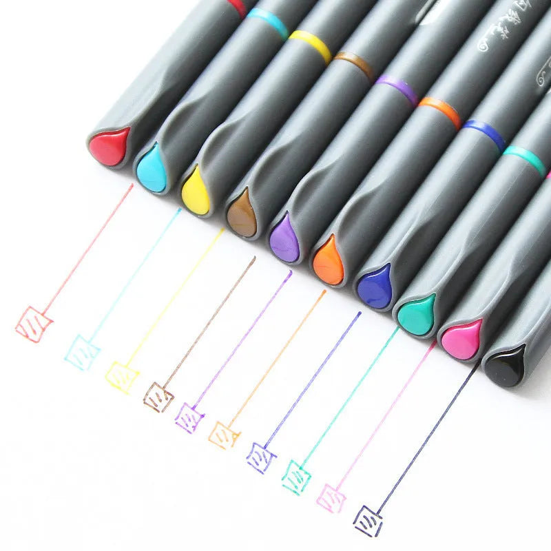 Hook line pen syringe with 0.38mm tip for technical drawing, 15.8cm length