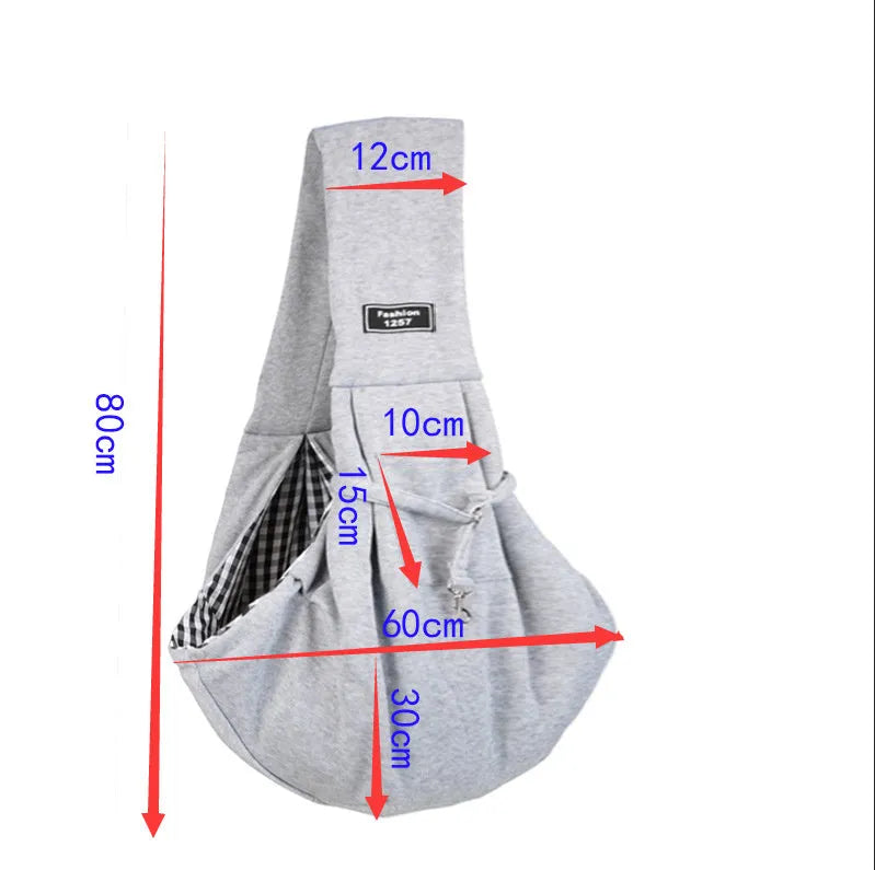 Foldable cat carrier backpack in messenger bag style with breathable mesh panels, shown in multiple colours.