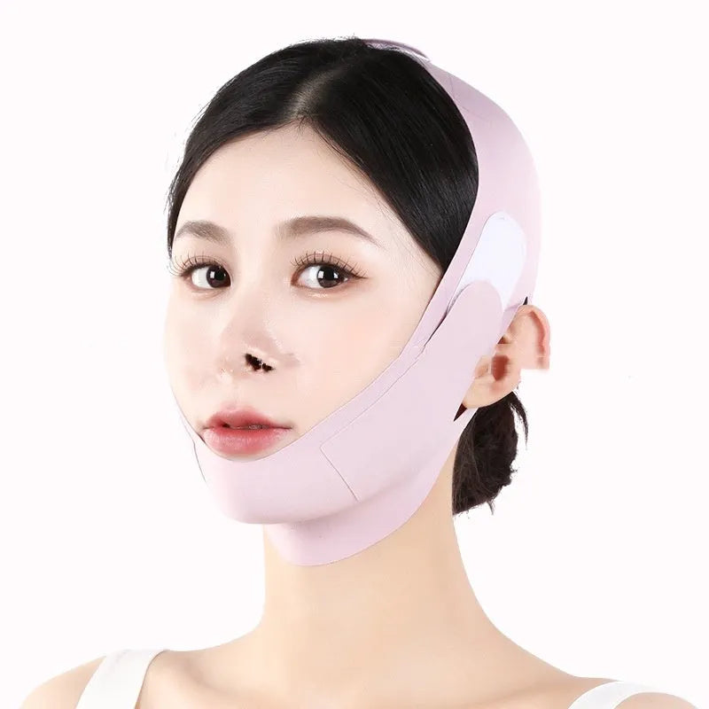 Small V face shaping mask in purple and green with graphene for lifting and tightening