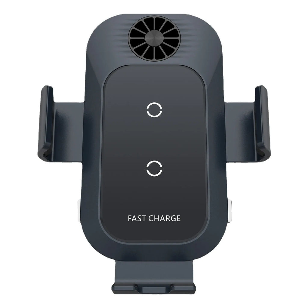 C35 colour car wireless charger phone holder with suction cup air vent mount and dual charging coils