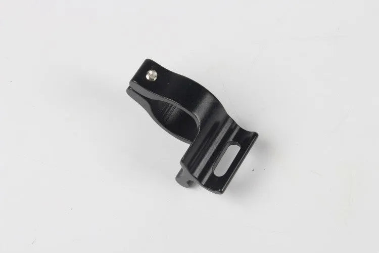 Black aluminium alloy vehicle clamp ring with 28.6mm diameter for highway steel frame mounting