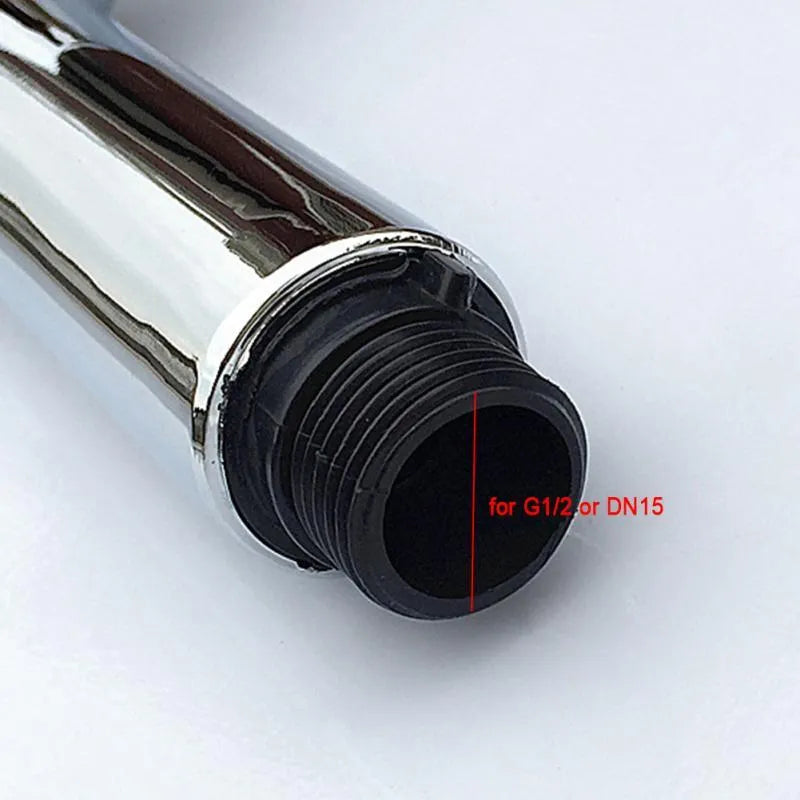 Chrome plated pull out spray shower head replacement for kitchen and bathroom taps with spray function