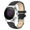 Women's sports smartwatch with heart rate monitoring and waterproof fitness tracking features