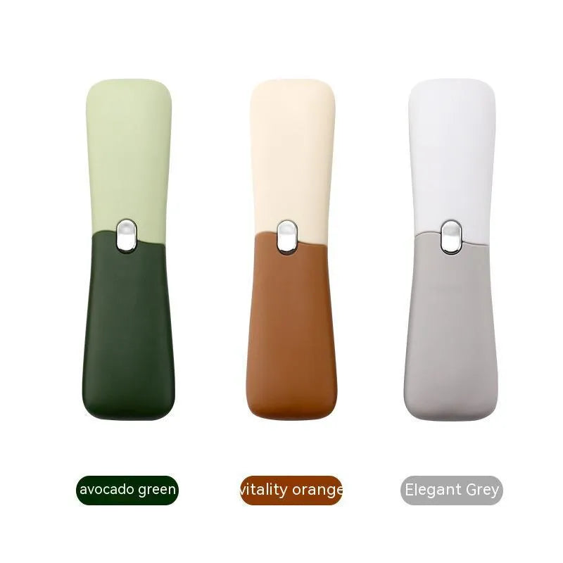 Multi-functional 2-in-1 stainless steel peeler with paring knife in avocado green, vibrant orange, or elegant grey