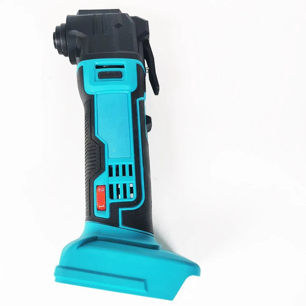 Rechargeable brushless lithium battery trimming machine with metal construction and accessories in plastic box