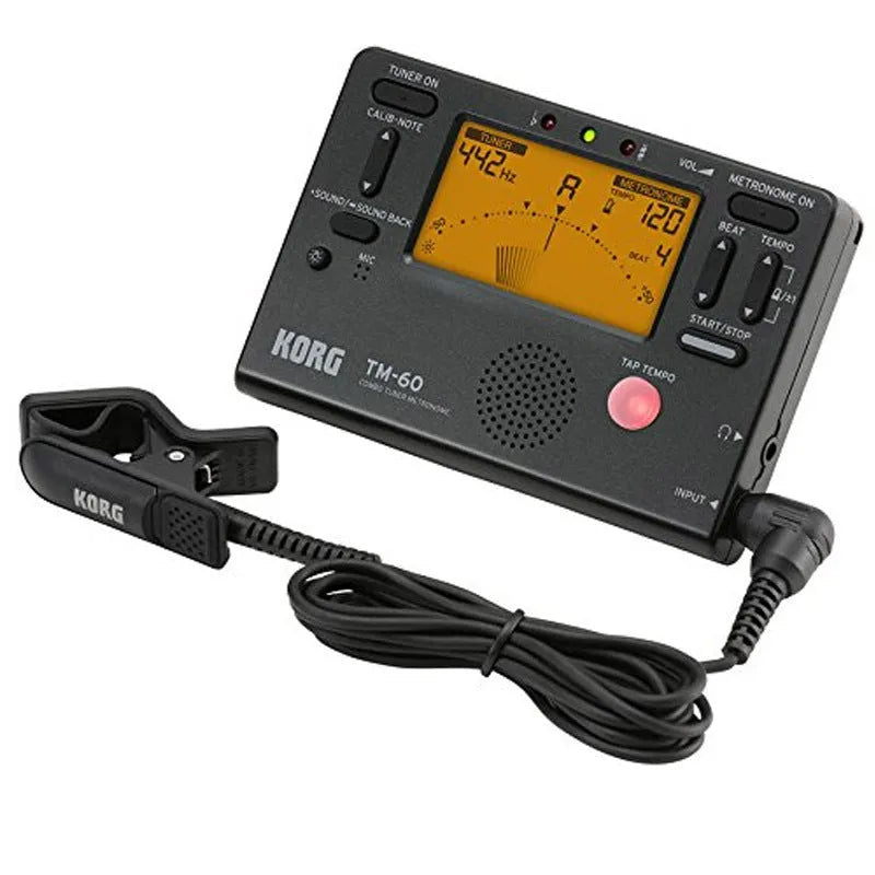 TM-60 digital metronome with plastic shell in black or white colour options