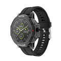 Smartwatch with 1.28 inch round touch screen, heart rate and blood pressure monitoring, black or black red