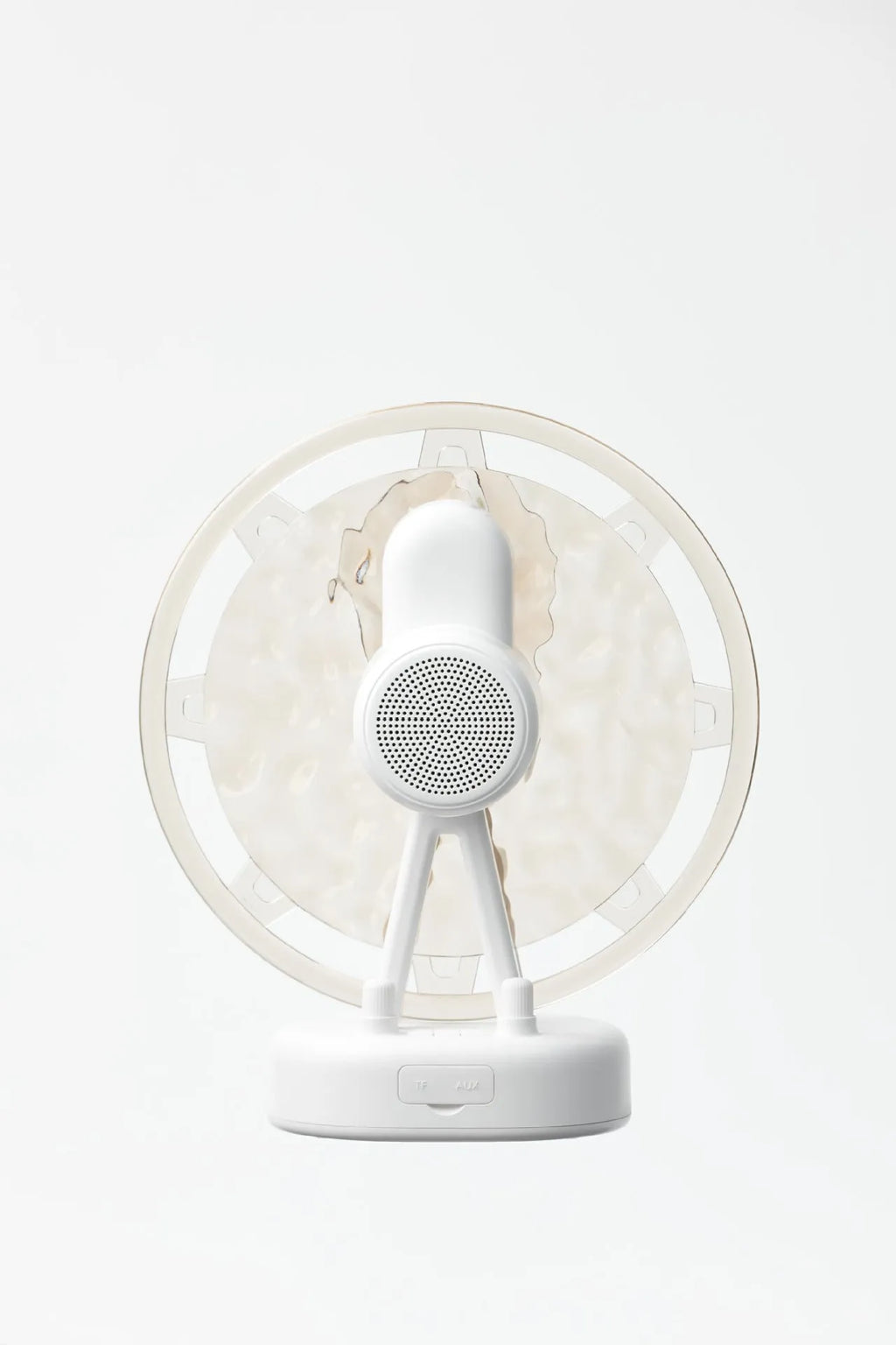 White or pink Ferris wheel water ripple design Bluetooth speaker atmosphere light with coloured LEDs.