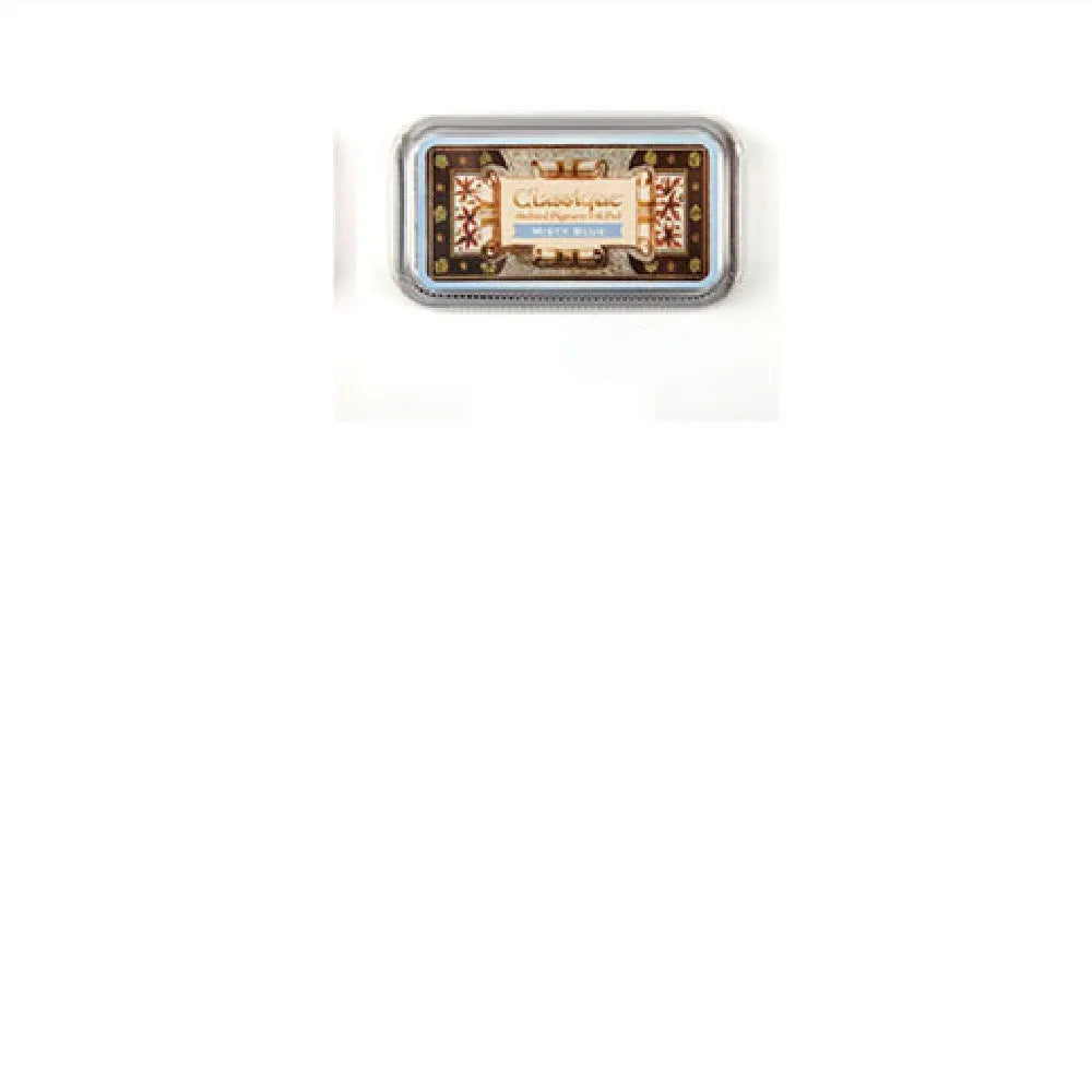Rectangular oily ink pad for rubber stamps in five colour options measuring 0.3 x 5.7 x 1.7 cm
