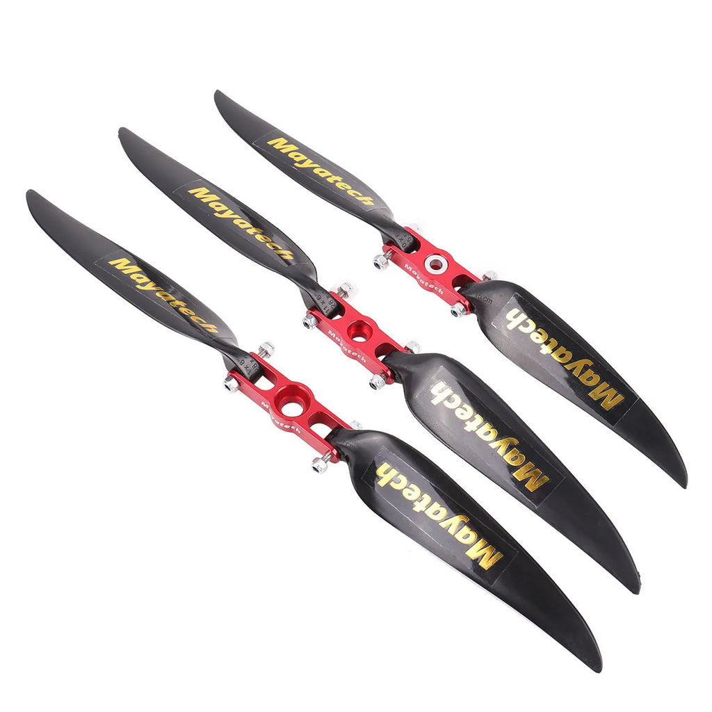 Black glider folding paddle shown in 12x6.5cm folded size with quick-disassembly mechanism