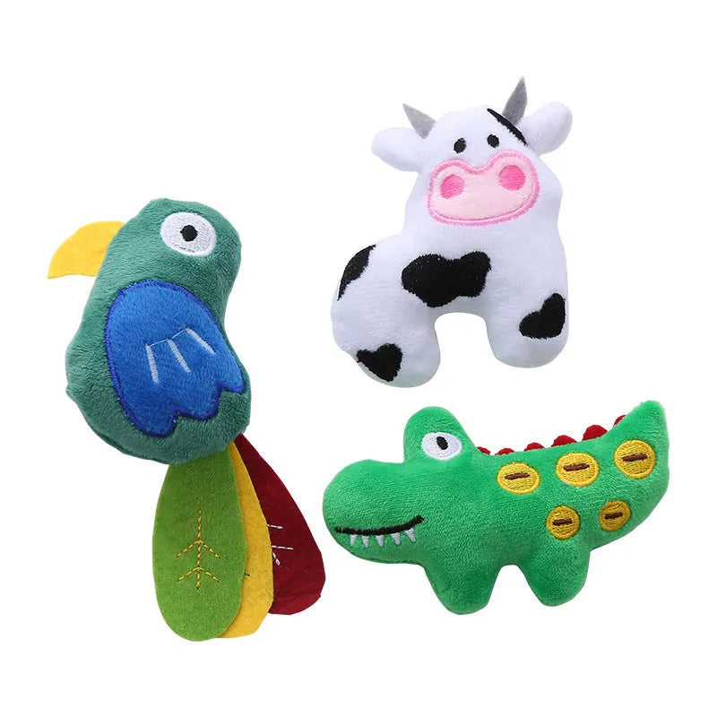 Parrot-shaped plush cat toy with catnip for interactive play with cats
