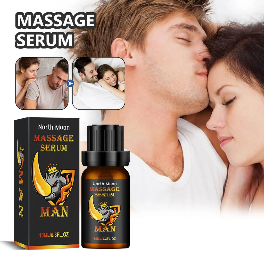 10ml men's endurance vitality essential oil bottle with ginger root and vitamin E for body massage