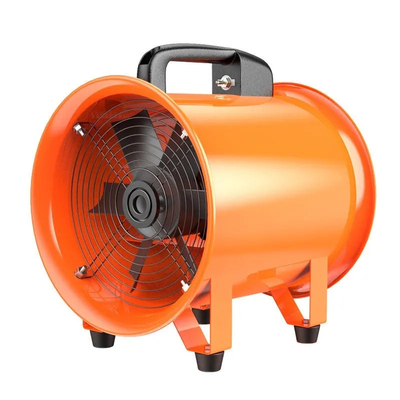 8-inch industrial axial flow ventilation fan with 5-metre duct for dust removal