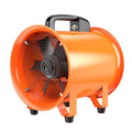 8-inch industrial axial flow ventilation fan with 5-metre duct for dust removal