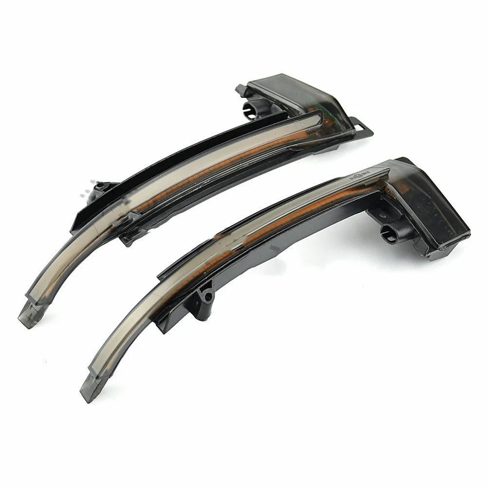 Audi B8 dynamic LED mirror turn signal indicator in black or white finish