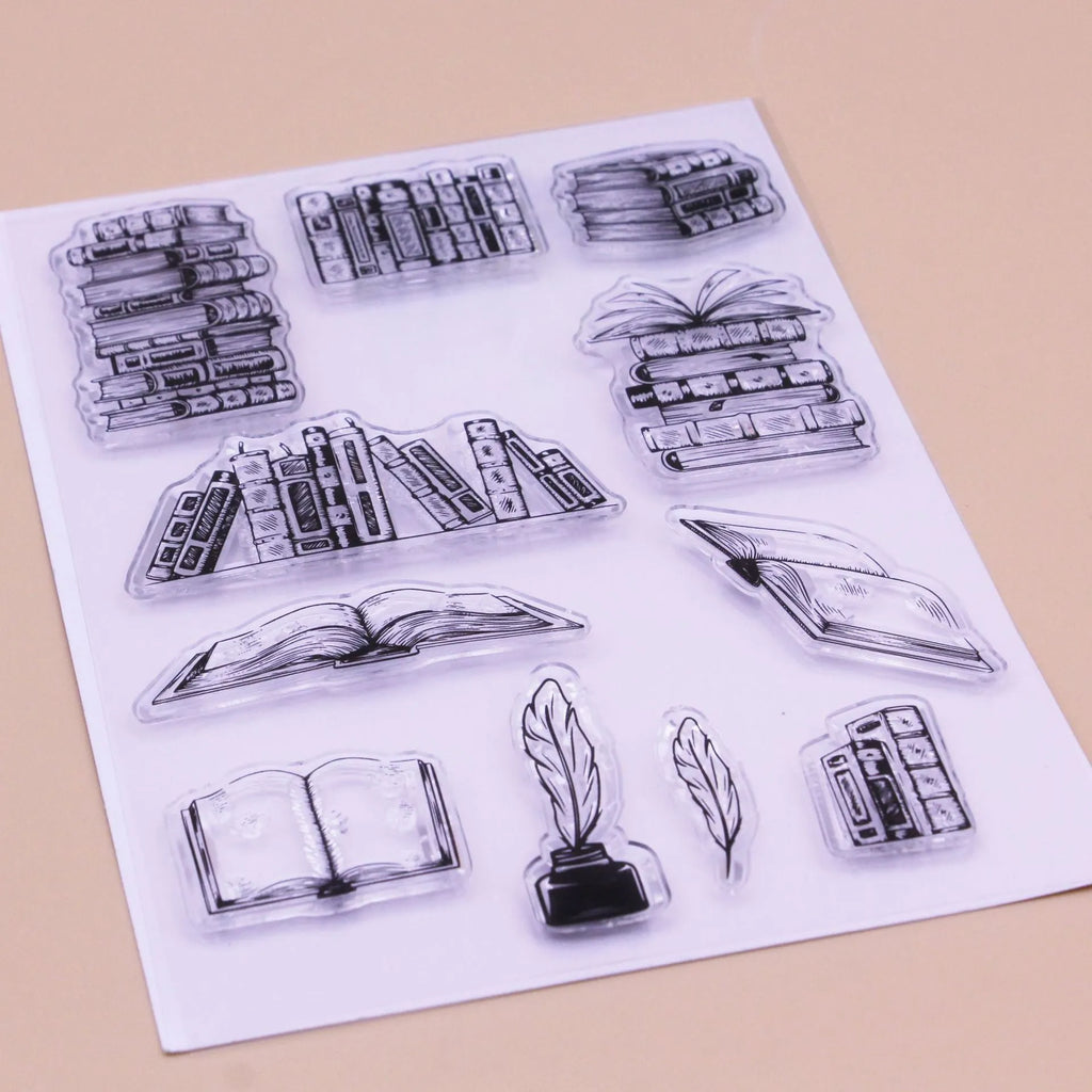 Transparent silicone stamp with pattern design measuring 11 by 16 centimetres