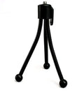Small iron frame desktop tripod with folded legs and universal ball head for mobile phone cameras