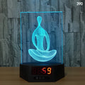 White dolphin 3D night light on a wireless charging table lamp base with remote control.