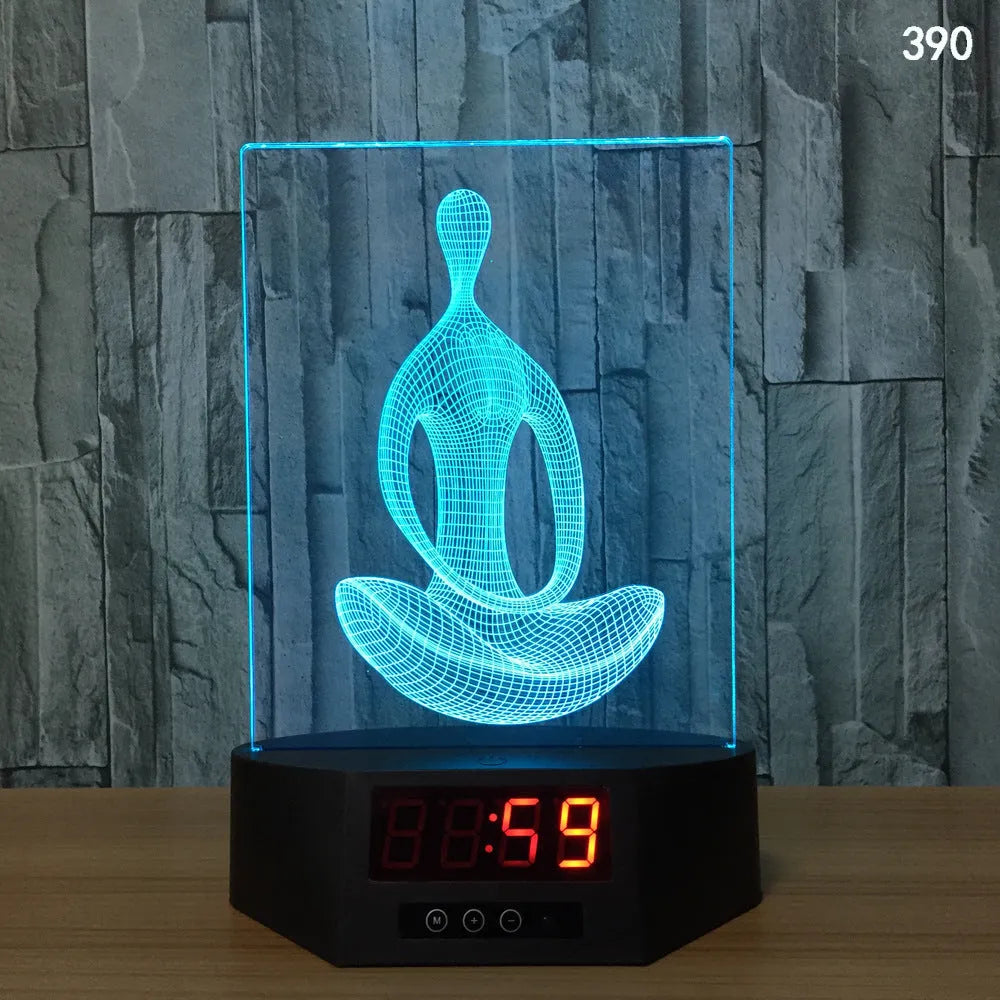 White dolphin 3D night light on a wireless charging table lamp base with remote control.