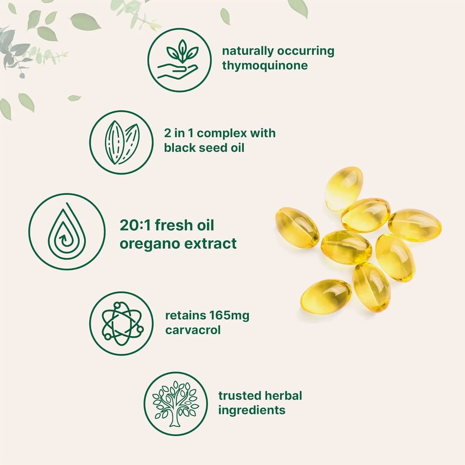 A bottle or pack of butter black seed oil soft gel capsules for adult dietary supplementation.
