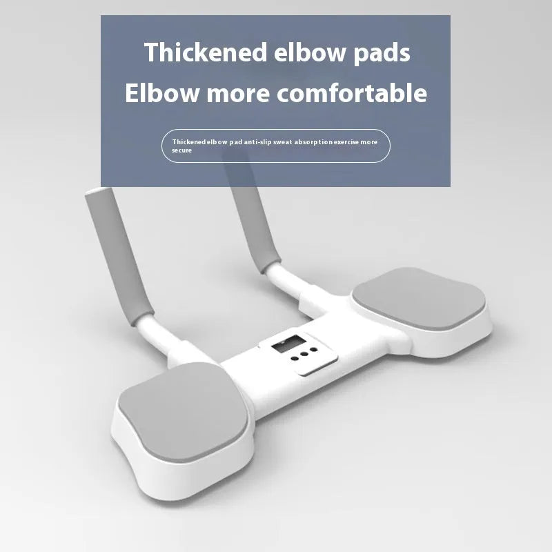 White household flat support trainer with alloy aluminium tube frame and ABS plastic components.