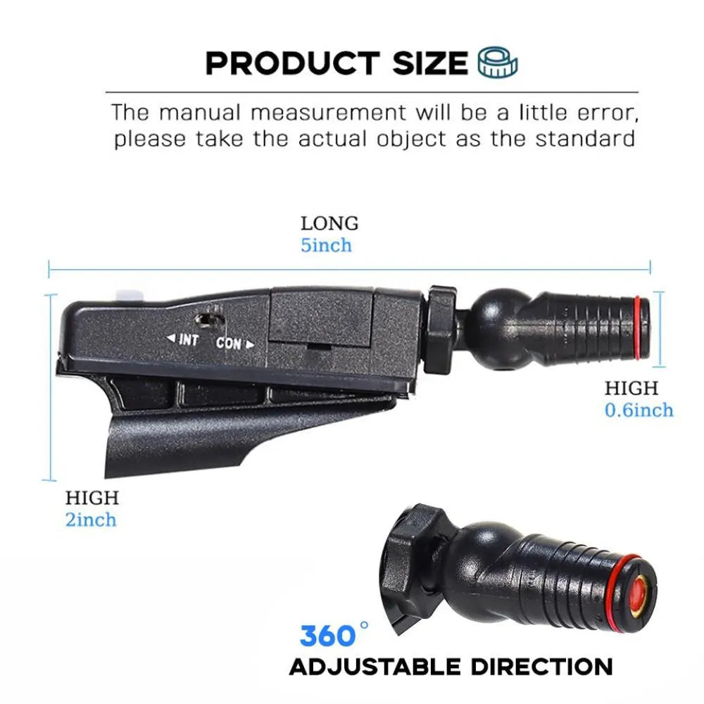 Black golf push rod laser aiming instrument with laser sight attached to putter for alignment practice