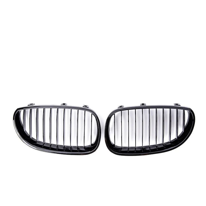 Carbon fibre style ABS front grille for BMW 5-Series E39 E60 E66 models.