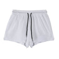 Men's quick-dry nylon shorts in black, shown on a model for summer sports leisure wear.