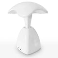 White LED desk lamp with touch control and built-in battery for bedroom and study use