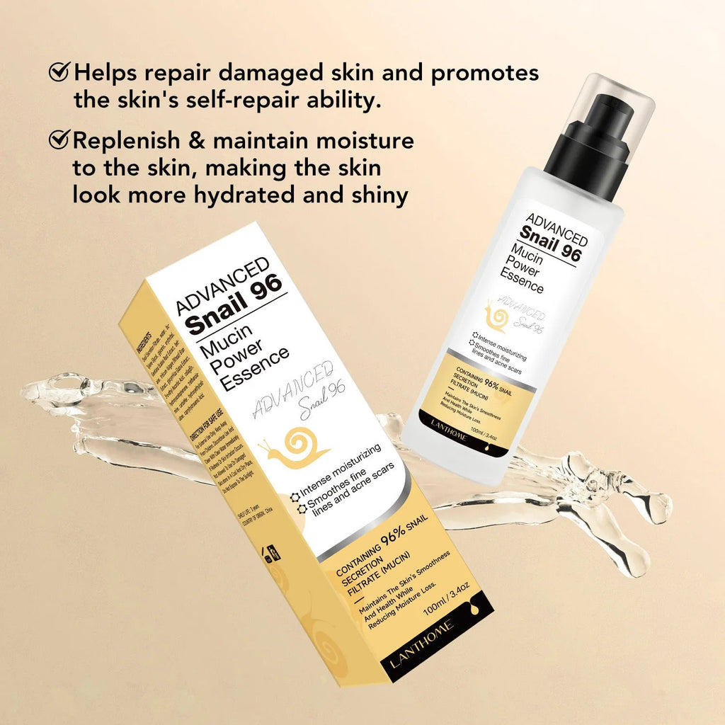100ml bottle of Snail Snail Serum moisturising facial essence for universal skin types