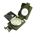 K4074 metal professional outdoor compass with hanging rope, shown with dimensions 10cm by 6.6cm.