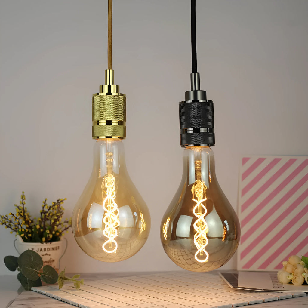 Double helix golden LED soft light strip measuring 110mm by 200mm