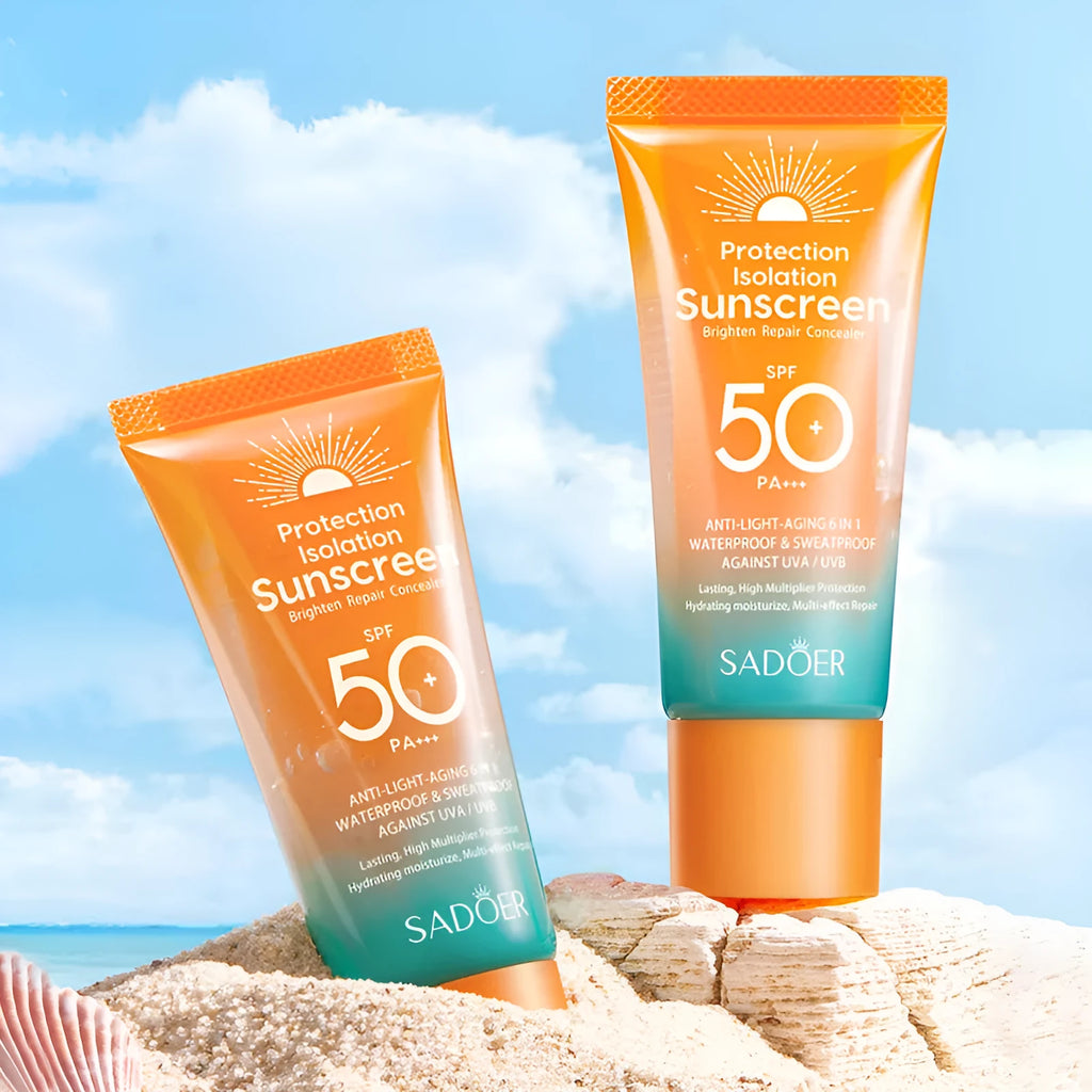 Double tube multi-effect repair isolation sunscreen 50g universal skin type