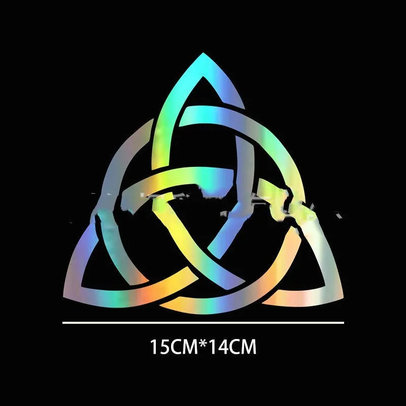 Waterproof car window sticker with humorous design on automobile glass