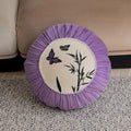 Butterfly embroidery decorative cushion 45cm with Chinese pattern