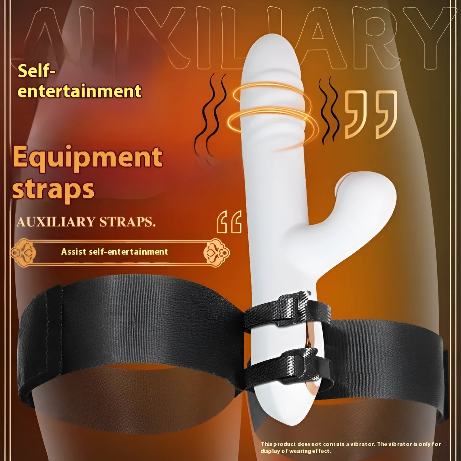 Black knitted belt strap for women's toy tools and intimate accessories