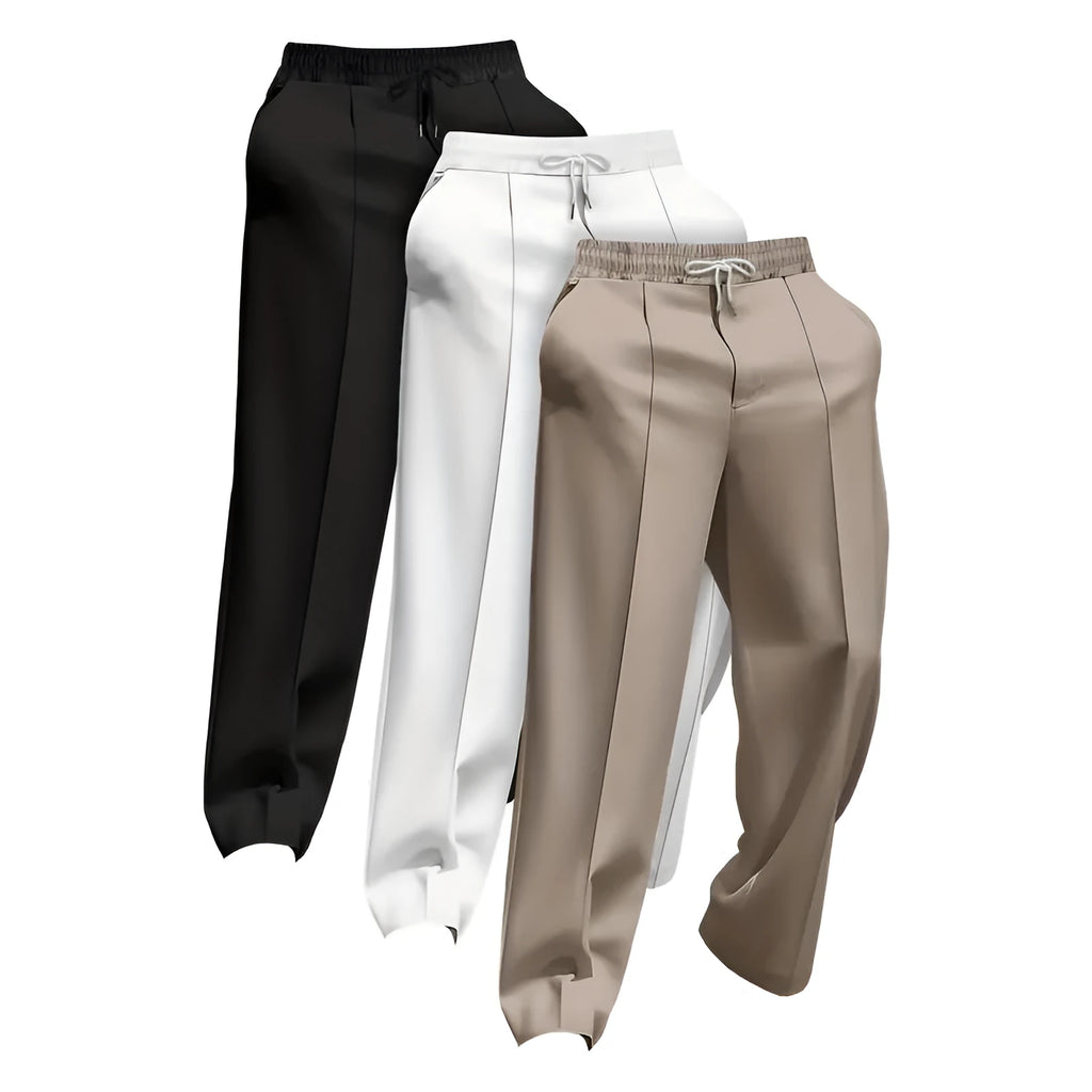 Men's corduroy trousers in mixed colours with loose fit for sports and uniform use