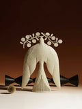 Handmade iron flying bird ornament in ancient Chinese style for home decoration.