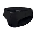 Men's low waist breathable briefs in solid colour with seamless hip lifting design