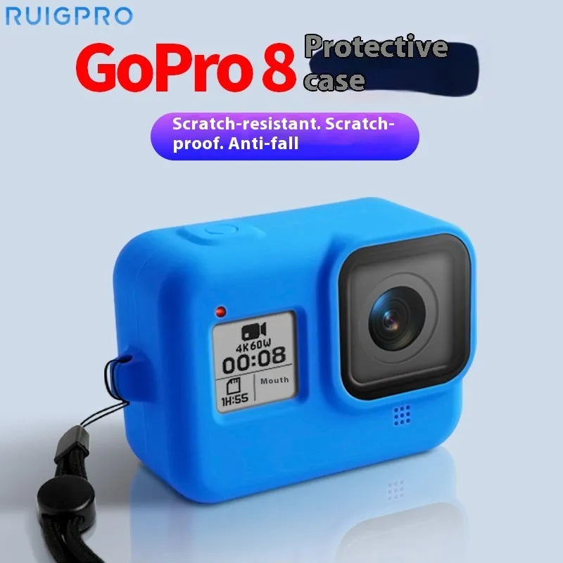 GoPro Hero8 Black silicone protective sleeve with anti-lost carrying strap accessories