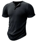 Men's slim-fit sports T-shirt in polyester fabric shown in army green colour.