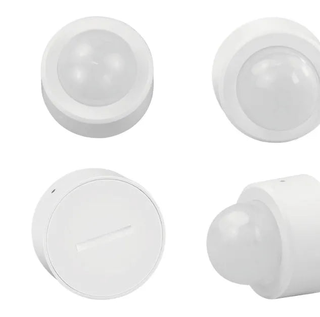 White wireless ZigBee infrared body sensor detector with 33mm by 28mm compact design
