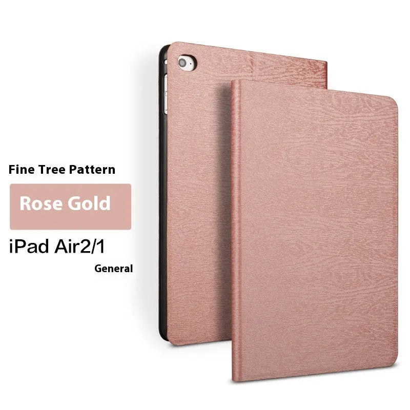 Universal iPad protective cover in imitation leather with bracket for Apple iPad models