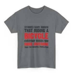 Grey women's short sleeve cotton t-shirt with a print, showing pullover style.