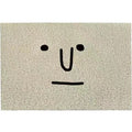 Square cartoon facial expression PVC floor mat with Mr Big Nose geometric pattern design