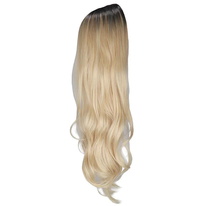 Long curly wig in high temperature fibre, heat-dyeable, picture colour, five styles available