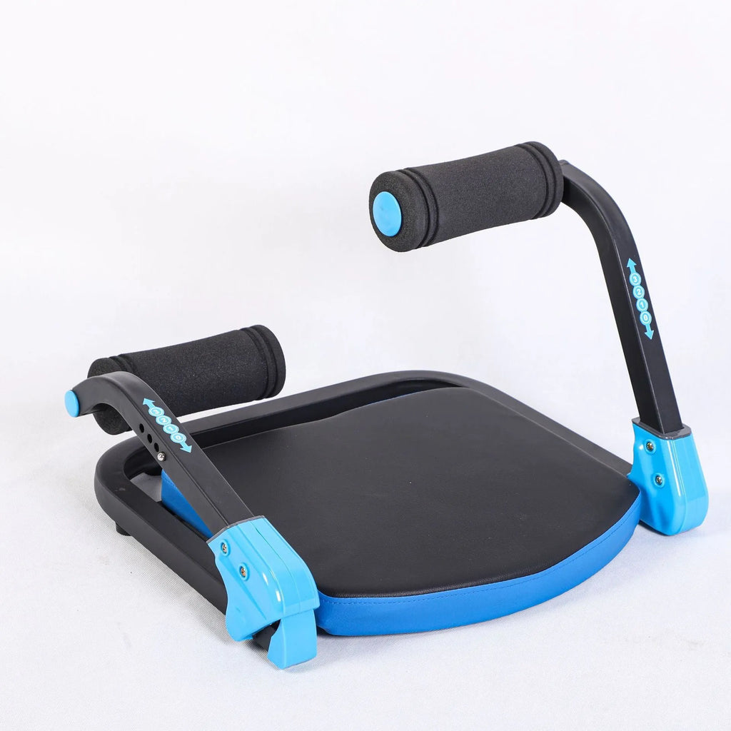 Mini multifunctional abdominal exercise device in sky blue and red colour options